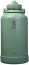 Takeya Actives 64 oz Vacuum Insulated Stainless Steel Water Bottle with Straw Lid Premium Quality Cucumber