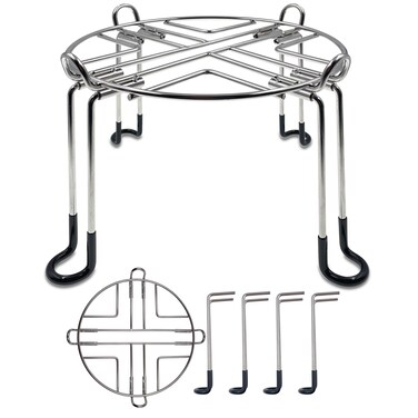 Shurex Stainless Steel Countertop Stand with Rubberized NonSlip Feet 9 Diameter by 6 Tall Compatible with Berkey Big Travel Royal Gravityfed Water Filter System and other Gravity Tanks