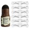 Eyebrow Stamp Shaping Kit One Step Brow Stamp Waterproof Hairline Brow Stamp Women Makeup Tools Eyebrow Definer with 6 Reusable Eyebrow StencilsDark Brown