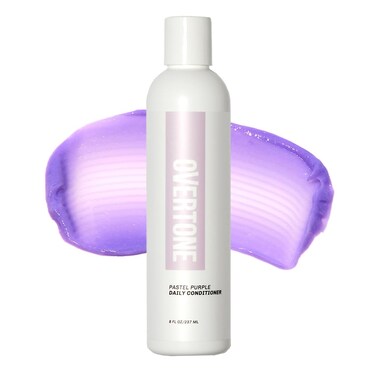 oVertone Haircare Daily Conditioner  8 oz Semipermanent Hair Conditioner With Shea Butter  Coconut Oil  Prevent Fading  Refresh Color  Vegan CrueltyFree  Pastel Purple