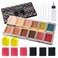 T TOGUSH Alcohol Activated Makeup Palette for FX Makeup with Makeup Egg Mimic Wound Sponge Cleaning accessories 12 Colors