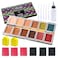 T TOGUSH Alcohol Activated Makeup Palette for FX Makeup with Makeup Egg Mimic Wound Sponge Cleaning accessories 12 Colors