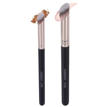 ENERGY Foundation Brushes Set  Angled Brush  Mini Concealer Brush Premium Synthetic Eye Makeup Bushes for Blending Liquid Foundation Cream Powder Cosmetics 270S370S
