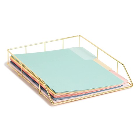U Brands File Folders Set Office Supplies with Super Tabs FSC Certified 48 Count