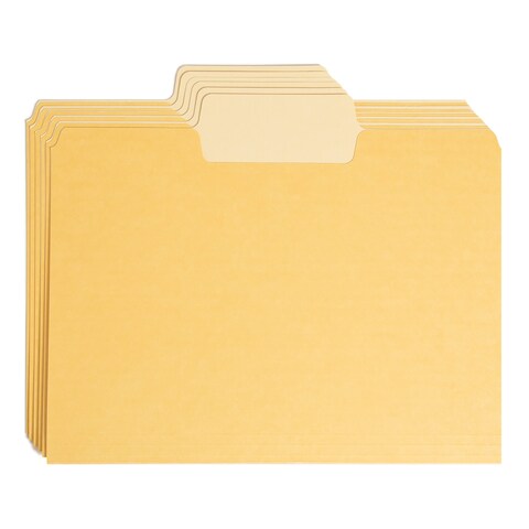 U Brands File Folders Set Office Supplies with Super Tabs FSC Certified 48 Count
