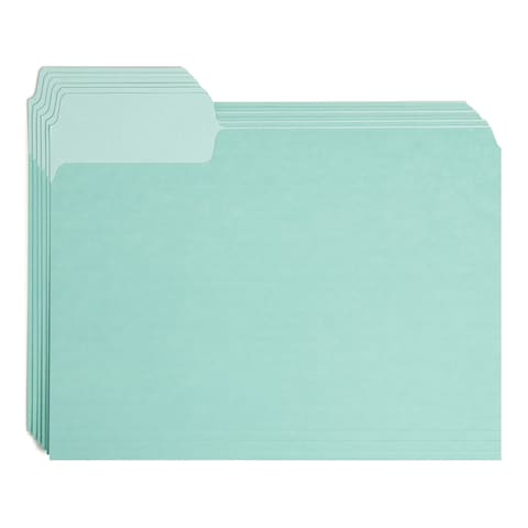 U Brands File Folders Set Office Supplies with Super Tabs FSC Certified 48 Count
