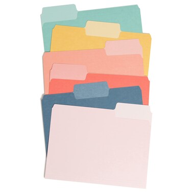 U Brands File Folders Set Office Supplies with Super Tabs FSC Certified 48 Count
