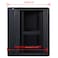 AEONS 12U Professional Wall Mount Server Cabinet Enclosure Double Section Hinged Swing Out 19Inch Server Network Rack Locking Glass Door 22Inches Deep Black Fully Assembled