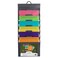 Samsill Cascading Wall File Organizer Classrom Organization and Storage 6 Removable Poly Hanging File Folders Command Center Wall Organizer Gray with Assorted Fashion Color Folders