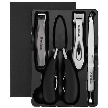 Norchan Large Nail Clippers Set 5 Pcs Sharp Toenail and Fingernail Clippers for Men and Women Premium Big Size HeavyDuty Design