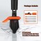 2 in 1 Floor Scrub Brush Grout Brush with 578 Long Handle120Rotatable Shower Tile Grout ScrubberVShaped Corner Brush for Hard to Reach Areas Orange