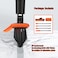 2 in 1 Floor Scrub Brush Grout Brush with 578 Long Handle120Rotatable Shower Tile Grout ScrubberVShaped Corner Brush for Hard to Reach Areas Orange