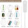 Yolaist 8 Pcs Bottle Cleaner Brush and Straw Cleaner Brush Long Deep Nylon Bottle Brush with Bendable Stainless Steel Flexible Handles for Bottles Straws Pipes Wine Decanter Sinks and Cup Cover