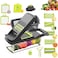 Vegetable Chopper Mandoline Slicer Cutter Chopper and Grater Adjustable Manual Food Chopper Slicer Vegetable Cutter Onion Potato Slicer 12 in 1 Dark Gray by IN VACUUM