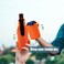 Beer Bottle Sleeve Insulators 12oz 330ml Standard Beer Bottle Cooler Covers Zipup Bottle Jacket 12OZ Standard Can Sleeves Coolie Neoprene Insulator Orange