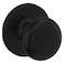 Kwikset Cove Interior Passage Door Knob Handle For Closet and Hallway Doors NonLocking Doorknob Matte Black