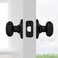 Kwikset Cove Interior Passage Door Knob Handle For Closet and Hallway Doors NonLocking Doorknob Matte Black