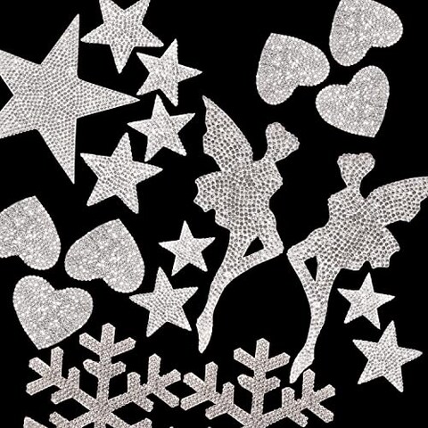 6Pcs Heart Rhinestone Stickers SelfAdhesive Bling Glitter Crystal Diamond Car Decals for DIY Crafts Laptops Cup Shoes Bag Phone Mirrors Car Interior Exterior Party Decorations 6Pcs Heart