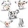 Cow Cookie Cutter Set  5 Piece Stainless Steel FarmFarmhouse Animal Cookie Cutters Shapes Milk Bottle Longhorn Bull Cow Head CowSteer Face Cutters Molds for Making Cookies Biscuit Fondant