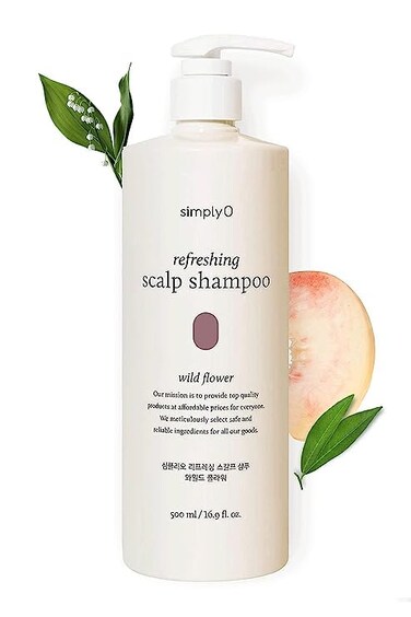 simplyO Refreshing Scalp Shampoo  Biotin  Panthenol for Dry Itchy Scalp  ParabenFree SulfateFree I Wild Flower I 169 fl oz