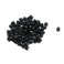 Geesatis 100 pcs Double Holes Cord Locks No Slip Toggle Stop Lock End Plastic Toggle Clip for Draw String Bags Black