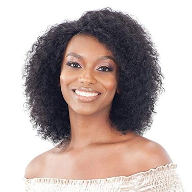 Naked Wig Shake N Go Brazilian Wet  Wavy Human Hair Lace Front  GLOW DEEP NATURALDK