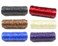 Kulay Pack of 6 Bobbin Artificial Deer Sinew Waxed Flat Poly Thread 120 Yards 5 Ply 70 LB Test Brown White Black Purple Blue Red Turquoise Neon Green Mixed Colors 06