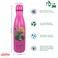 NatureVac Flamingo  Stainless Steel Thermal Insulated 17 oz Water Bottle  Drink Stays Hot for 12 Hours and Cold for 24 Hrs Leakproof Vacuum Flask Water Bottle for Gym Travel Sports School