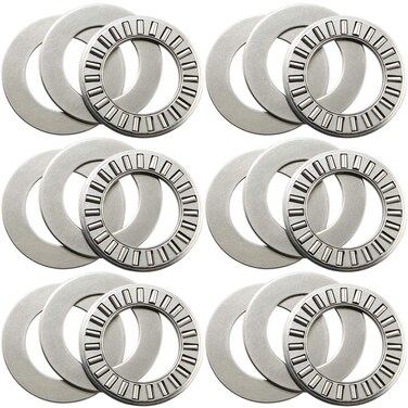 MEETOOT 6 Sets Thrust Needle Roller Bearings NTA12202TRA Thrust Needle Roller Bearing with Two Washers 34