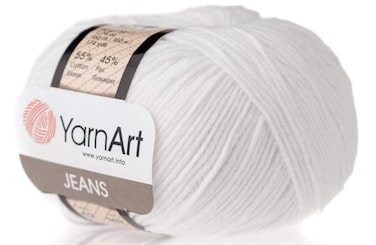 4 Skein 55 Cotton 45 Acrylic YarnArt Jeans Yarn 200 gr 696 yds 62