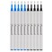 Pemmeed Rollerball Pen Refills Work for Original for G5G6G8 Pens Pen Refills Gel Ink Metal Standard Size Fine Point 07mm5black 5blue Pack of 10