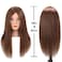 SOPHIRE 100 Real Hair Mannequin Head with 9 Tools and Clamp Hairdressers Practice Training Head and Cosmotology Doll Head for Hairstyling and Braid  Dark Brown