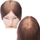 SOPHIRE 100 Real Hair Mannequin Head with 9 Tools and Clamp Hairdressers Practice Training Head and Cosmotology Doll Head for Hairstyling and Braid  Dark Brown