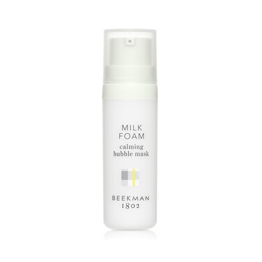 Beekman 1802 Milk Foam Calming Bubble Face Mask  Fragrance Free  05 oz  Boosts Circulation  Collagen  With Goat Milk  Cucumber  Good for Sensitive Uneven  Irritated Skin  Cruelty Free
