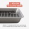 Chef Pomodoro Nonstick Carbon Steel Small Roasting Pan with Rack Roasting Pan for Countertop Oven Baking Single Serving Grey Mini