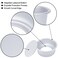 6 Inch Round Cake Pan Set of 4 Nonstick Aluminum Baking Pans with 100 Sheets Parchment Paper Tins Bakeware For Making Layered Cakes Deep Dish Pizza Quiches Removable Bottom For Easy Quick Release