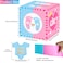 hongpar Baby Gender Reveal Pull Out Game  Voting Box with 60 Ballot Cards Boy or Girl Party SuppliesPink and Blue