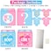 hongpar Baby Gender Reveal Pull Out Game  Voting Box with 60 Ballot Cards Boy or Girl Party SuppliesPink and Blue