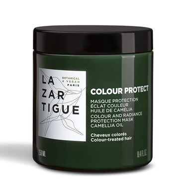 Lazartigue Colour Color  Radiance Protection Mask Enriched with Camellia Oil Nourishes Hair Fiber Enhances  Leaves Hair Silky Vegan 84 Oz