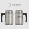 Thermos Stainless King 16 Ounce Coffee Desk Mug Matte Steel