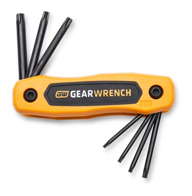 GEARWRENCH 8 Piece Tamper Proof Torx Folding Hex Key Set  83507