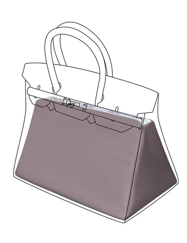 DGAZ Purse Pillow Shaper InsertLuxury Handbag Tote Shapers Memory Foam Fits Birkin 25303540 Bag Konjac Purple BK25