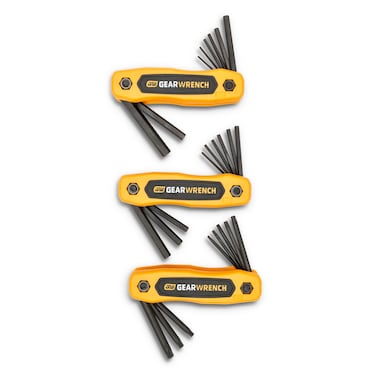 GEARWRENCH 25 Piece SAEMetricTorx Folding Hex Key Set  83512