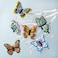 Bucilla Felt Applique 6 Piece Ornament Making Kit Butterfly Garden Perfect for DIY Arts and Crafts 89488E