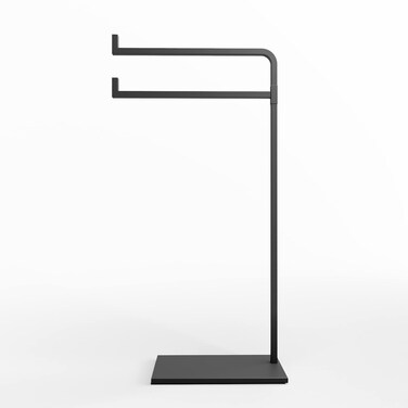 Hand Towel Stand for Bathroom Counter  17 Black Countertop Towel Stand  Holds 2 Towels  Countertop Towel Holder Stand  Standing Hand Towel Holder for Bathroom Countertop  Fingertip Towel Holder