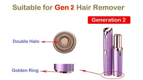 Replacement Heads for Flawless Generation 2 Facial Hair Removal Replacement Heads for Women Compatible with Finishing Flawless Facial Hair Remover Double Halo Replacement Heads Gen 26 Count