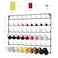 YBING Thread Holder Wall 2 Pack 54 Spools Thread Rack Wall Mount Embroidery Spool Thread Organizer Metal Sewing Thread Organizer with Hanging Tools for Quilting Black