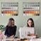YBING Thread Holder Wall 2 Pack 54 Spools Thread Rack Wall Mount Embroidery Spool Thread Organizer Metal Sewing Thread Organizer with Hanging Tools for Quilting Black