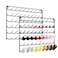 YBING Thread Holder Wall 2 Pack 54 Spools Thread Rack Wall Mount Embroidery Spool Thread Organizer Metal Sewing Thread Organizer with Hanging Tools for Quilting Black