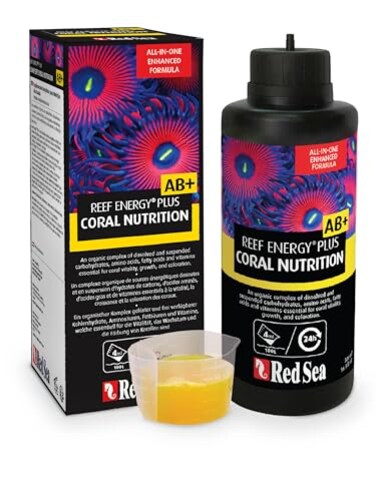 Red Sea Reef Energy Plus 500ml AB All in One Coral Food for Saltwater Aquarium Marine Reef Tanks  Food for Soft LPS SPS and NonPhotosynthetic Corals
